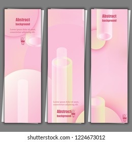 Holographic abstract background. Stylish gradient backdrop with hologram. Banner template. Eps10 Vector illustration
