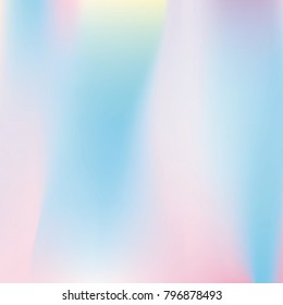 Holographic abstract background. Trendy Gradient backdrop with holographic mesh. 90s, 80s retro style. Iridescent graphic template for banner, flyer, cover design, mobile interface, web app.