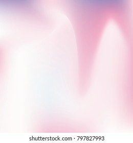 Holographic abstract background. Trendy Gradient backdrop with holographic mesh. 90s, 80s retro style. Iridescent graphic template for brochure, flyer, poster design, wallpaper, mobile screen.