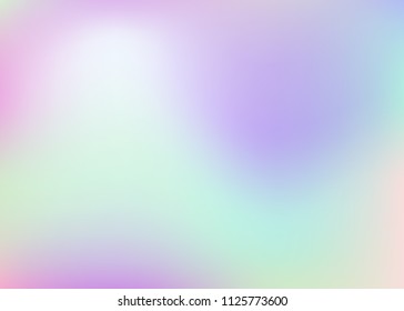Holographic abstract background. Vibrant holographic backdrop with gradient mesh. 90s, 80s retro style. Iridescent graphic template for brochure, flyer, poster design, wallpaper, mobile screen.