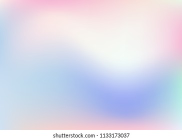 Holographic abstract background. Vibrant holographic backdrop with gradient mesh. 90s, 80s retro style. Iridescent graphic template for brochure, flyer, poster design, wallpaper, mobile screen.