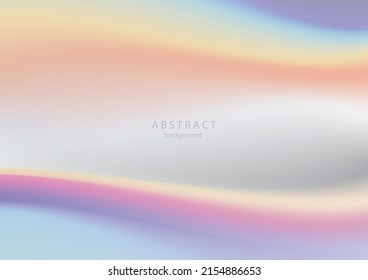 holographic abstract colorful background. spectrum backdrop with gradient mesh. iridescent graphic template for book, mobile interface.