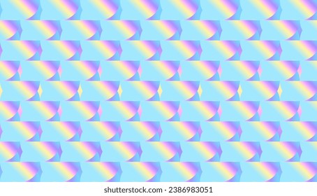 Patrón abstracto holográfico, fondo de impresión geométrica. Imagen vectorial.