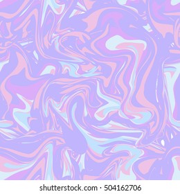 Holographic abstract seamless pattern. Geometric fashion background. Vector hologram illustration for trendy modern design. Pastel color palette.