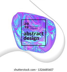 Holographic abstract shape background. It can be used for web and print