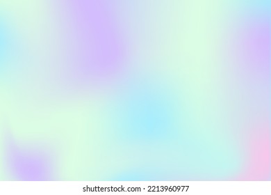 Holographic Abstract soft pastel color texture. Iridescent background. Rainbow foil, Holographic Foil texture background. Trendy creative gradient vector EPS template