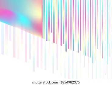 Plano de fundo do vetor do conceito abstrato da arte holográfica