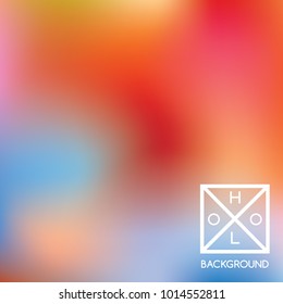 Holographic backdrop. Holo iridescent cover. Gradient soft pastel colors backdrop. Minimal creative vector gradient.  Pastel holographic foil.  Creative neon template for banner. 