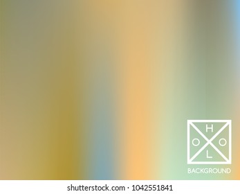 Holographic backdrop. Holo iridescent cover. Gradient soft pastel colors backdrop. Minimal creative vector gradient.  Mesh holographic foil.  Creative neon template for banner. Vibrant print.