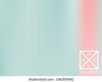 Holographic backdrop. Holo iridescent cover. Gradient soft pastel colors backdrop. Minimal creative vector gradient.  Mesh holographic foil.  Vintage neon template for banner. 