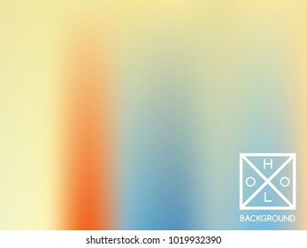 Holographic backdrop. Holo sparkly cover. Abstract soft pastel colors backdrop. Trendy creative vector cosmic gradient.  Mesh holographic foil.  Creative neon template for banner. 