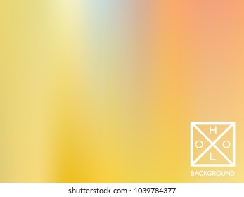 Holographic backdrop. Holo sparkly cover. Abstract soft pastel colors backdrop. Trendy creative vector cosmic gradient.  Pastel fantasy foil.  Creative neon template for banner. Vibrant print.