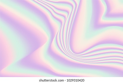 Holographic Background. Abstract Colorful Gradient Texture in Futuristic Style. Trendy Holography for your Project Design Placards, Posters, Banners, Presentation, Brochure, Fashion, Cover.
