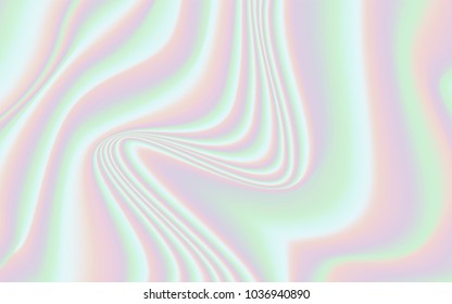Holographic Background. Abstract Colorful Texture in Neon Color Design. Trendy Holography for your Project Design Placards, Posters, Banners, Presentation, Brochure, Fashion, Cover. Wavy Gradient.