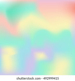 Holographic background. Abstract design element. Vector illustration. Suitable for wrapping paper, scrapbooking, invitations and other design.