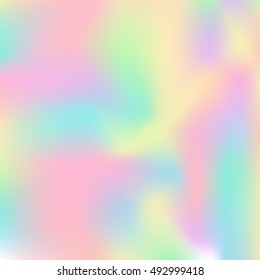 Holographic background. Abstract design element. Vector illustration. Suitable for wrapping paper, scrapbooking, invitations and other design.