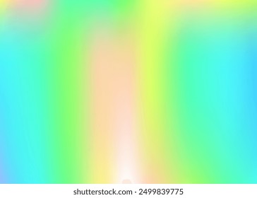 Holografischer Hintergrund. Abstrakter Farbverlauf. Kawaii Mesh. Glänzendes Design. Hippy Metal Textur. Hologramm Textur. Illustration des unscharfen Spektrums. Weiches Papier. rosafarbener holografischer Hintergrund