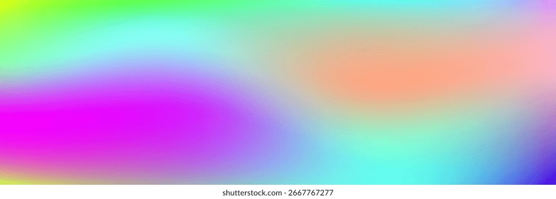 Fundo holográfico. Gradiente abstrato. Textura de metal rosa. Papel brilhante. Ilustração da Holografia Pop. Malha Arco-Íris. Textura Pearlescente. Retro Glitter. Fundo holográfico azul