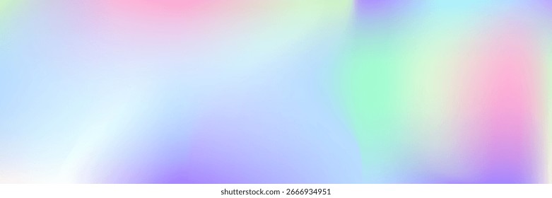 Holographic Background. Abstract Texture. Blue Soft Gradient. Plastic Paper. Retro Creative Invitation. Pastel Flyer. Hologram Gradient. Metal Banner. Purple Holographic Background