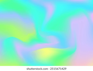 Holographic Background. Abstract Texture. Iridescent Texture. Yellow Soft Gradient. Shiny Gasoline Backdrop. Trendy Fluid. Neon Foil. Blur Poster. Pink Holographic Background