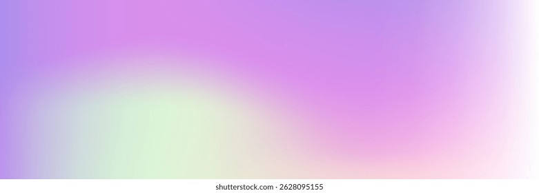 Holografischer Hintergrund. Blauer Neongradient. Chrome Flyer. Weiche Oberfläche. Perlglanztextur. Flüssigkeitskarte. Glänzende minimalistische Vorlage. Hologramm Textur. violetter holografischer Hintergrund