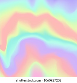 Holographic background blurred gradient. Vector holographic abstract design template for hologram.