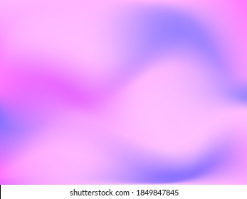 Fondo holográfico. La malla suave y brillante tónica futurista borrosa en colores rosa, azul y verde. De moda y vector. Gradiente intensivo del espectro holográfico para productos impresos, cubiertas. 