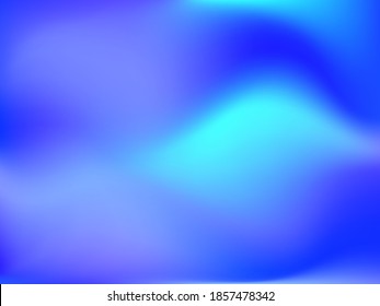 Fondo holográfico. La malla suave y brillante tónica futurista borrosa en colores rosa, azul y verde. De moda y vector. Gradiente intensivo del espectro holográfico para productos impresos, cubiertas. 