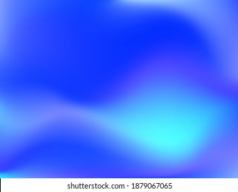 Holographic background. Bright smooth mesh blurred futuristic pattern in pink, blue, green colors. Fashionable ad vector. Intensive gradient of holographic spectrum for printed products, covers.