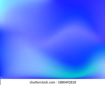 Holographic background. Bright smooth mesh blurred futuristic pattern in pink, blue, green colors. Fashionable ad vector. Intensive gradient of holographic spectrum for printed products, covers.