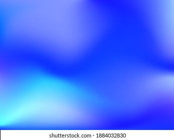 Holographic background. Bright smooth mesh blurred futuristic pattern in pink, blue, green colors. Fashionable ad vector. Intensive gradient of holographic spectrum for printed products, covers. 