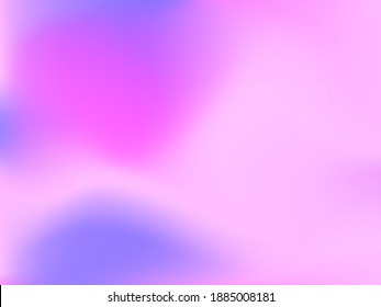 Holographic background. Bright smooth mesh blurred futuristic pattern in pink, blue, green colors. Fashionable ad vector. Intensive gradient of holographic spectrum for printed products, covers. 