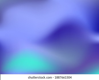 Holographic background. Bright smooth mesh blurred futuristic pattern in pink, blue, green colors. Fashionable ad vector. Intensive gradient of holographic spectrum for printed products, covers. 