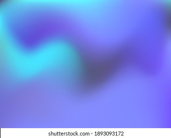 Holographic background. Bright, smooth mesh with a blurry futuristic pattern. Trendy advertising vector. Intense holographic spectrum gradient for printing products, covers.
