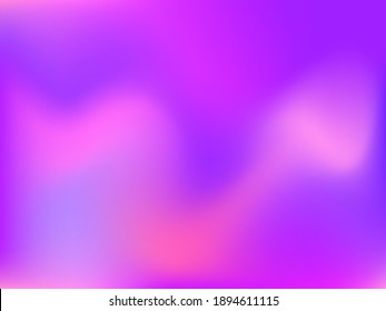 Holographic background. Bright, smooth mesh with a blurry futuristic pattern. Trendy advertising vector. Intense holographic spectrum gradient for printing products, covers.