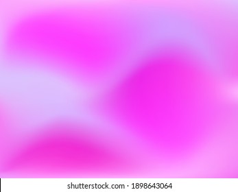 Holographic background. Bright smooth mesh blurred futuristic pattern in pink, blue, green colors. Fashionable ad vector. Intensive gradient of holographic spectrum for printed products, covers. 