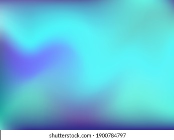 Holographic background. Bright, smooth mesh with a blurry futuristic pattern. Trendy advertising vector. Intense holographic spectrum gradient for printing products, covers.