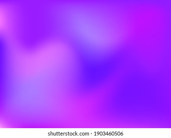 Holographic background. Bright, smooth mesh with a blurry futuristic pattern. Trendy advertising vector. Intense holographic spectrum gradient for printing products, covers.