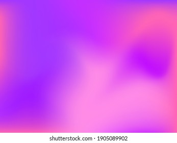 Holographic background. Bright, smooth mesh with a blurry futuristic pattern. Trendy advertising vector. Intense holographic spectrum gradient for printing products, covers.