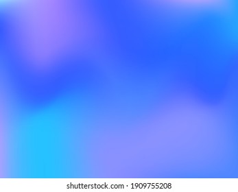 Holographic background. Bright, smooth mesh with a blurry futuristic pattern. Trendy advertising vector. Intense holographic spectrum gradient for printing products, covers.