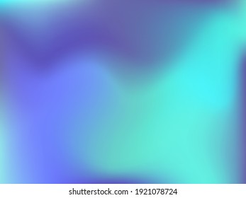 Holographic background. Bright, smooth mesh with a blurry futuristic pattern. Trendy advertising vector. Intense holographic spectrum gradient for printing products, covers.