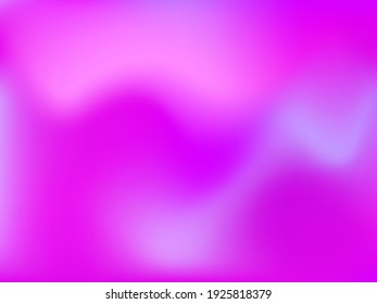 Fondo holográfico. Malla suave y brillante con un patrón futurista borroso. Vector de publicidad de moda. Gradiente de espectro holográfico intenso para productos de impresión, cubiertas.