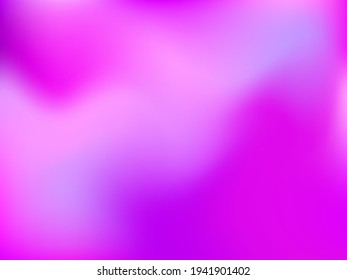 Holographic background. Bright, smooth mesh with a blurry futuristic pattern. Trendy advertising vector. Intense holographic spectrum gradient for printing products, covers.