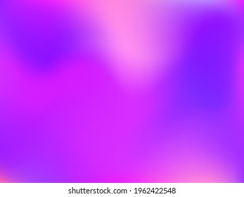 Holographic background. Bright, smooth mesh with a blurry futuristic pattern. Trendy advertising vector. Intense holographic spectrum gradient for printing products, covers.