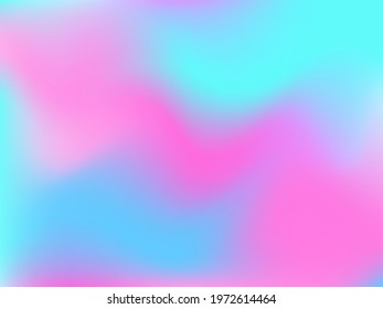 Holographic background. Bright, smooth mesh with a blurry futuristic pattern. Trendy advertising vector. Intense holographic spectrum gradient for printing products, covers.
