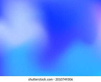 Fondo holográfico. Malla suave y brillante con un patrón futurista borroso. Vector de publicidad de moda. Gradiente de espectro holográfico intenso para productos de impresión, cubiertas.