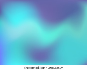 Holographic background. Bright, smooth mesh with a blurry futuristic pattern. Trendy advertising vector. Intense holographic spectrum gradient for printing products, covers.