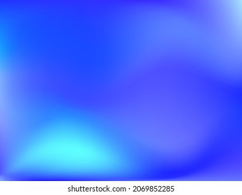 Holographic background. Bright smooth mesh blurred futuristic pattern in pink, blue, green colors. Fashionable ad vector. Intensive gradient of holographic spectrum for printed products, covers. 