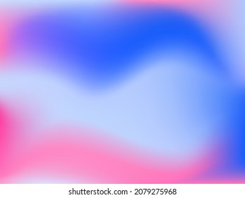 Holographic background. Bright smooth mesh blurred futuristic pattern in pink, blue, green colors. Fashionable ad vector. Intensive gradient of holographic spectrum for printed products, covers. 