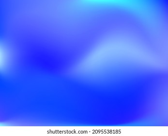 Holographic background. Bright smooth mesh blurred futuristic pattern in pink, blue, green colors. Fashionable ad vector. Intensive gradient of holographic spectrum for printed products, covers. 